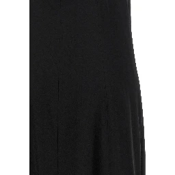 Black Viscose Long Dress