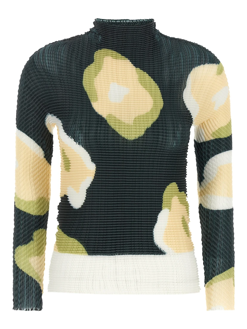 Multicolor Polyester Sweatshirt