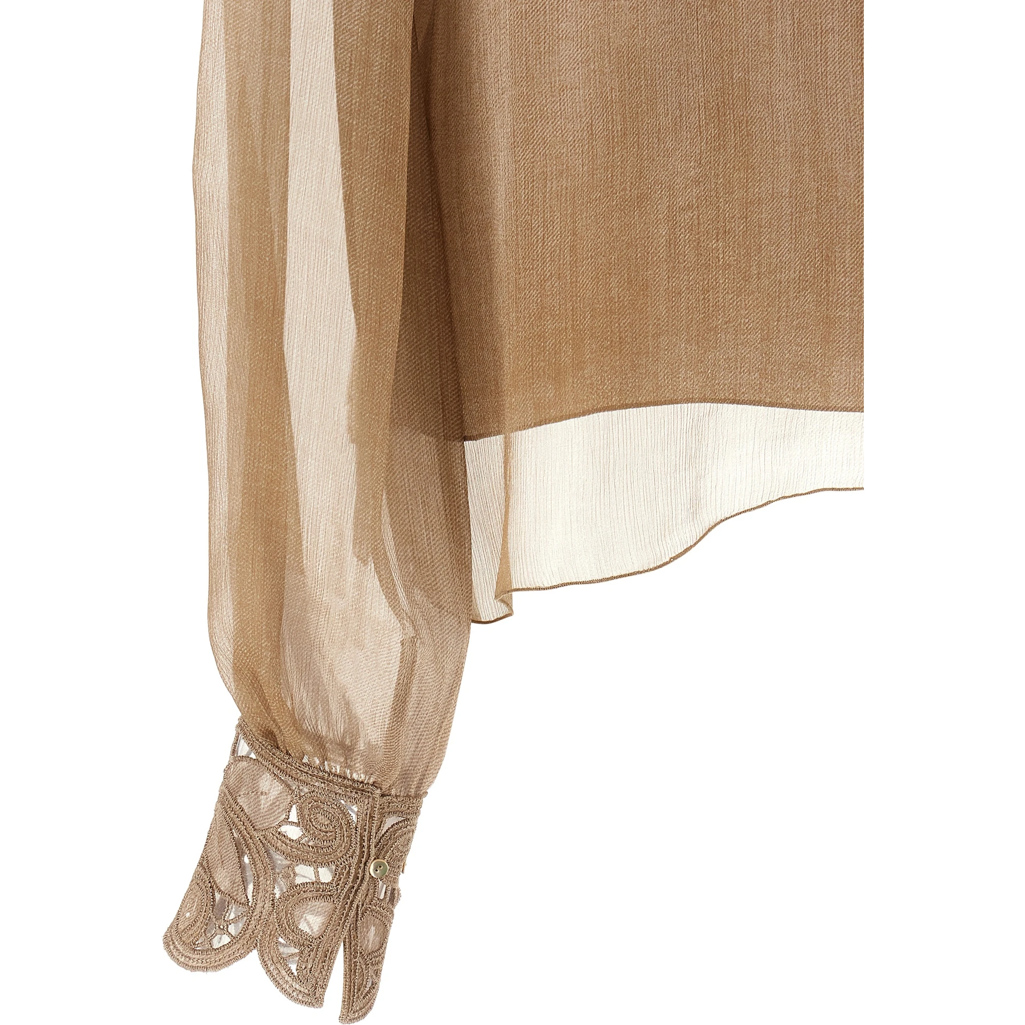 Beige Silk Blouse