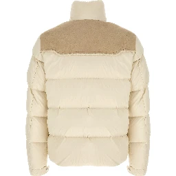 Beige Polyamide Full-Length Jacket