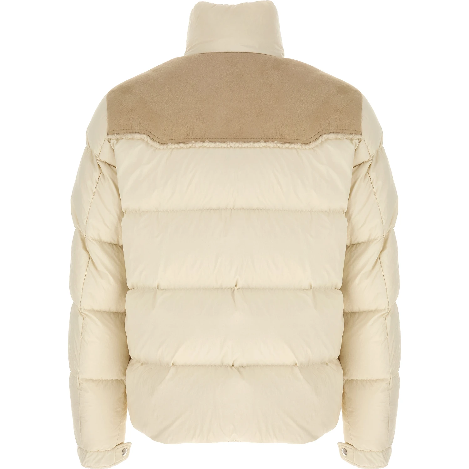 Beige Polyamide Full-Length Jacket