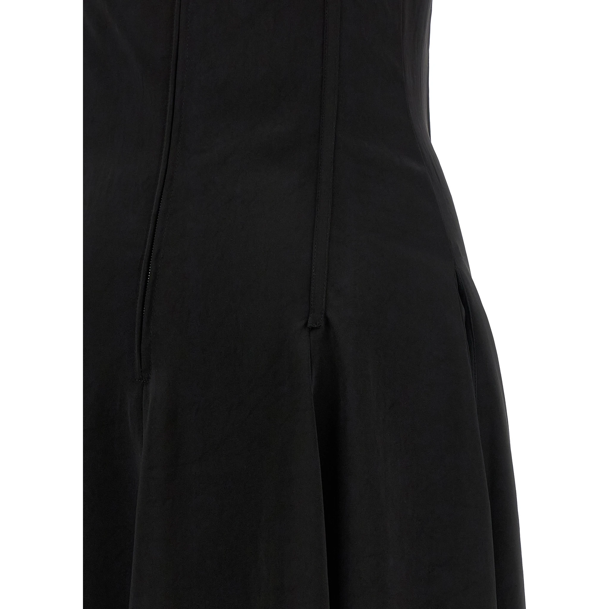 Black Acetate Long Dress