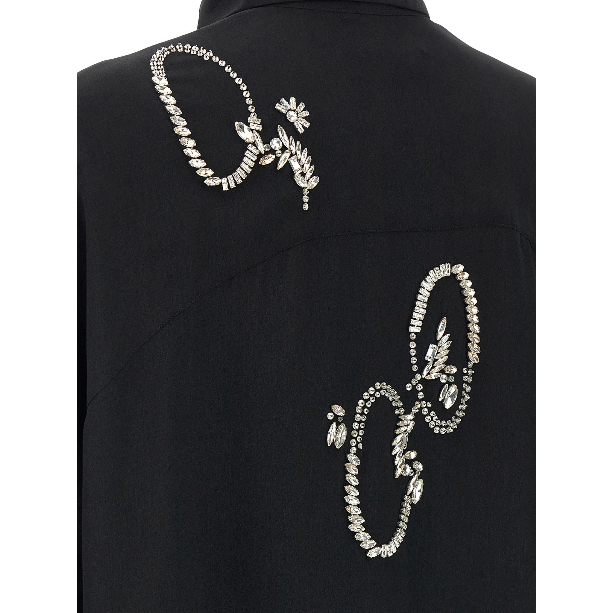 Black Polyester Blouse