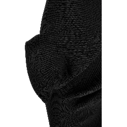 Black Polyester Midi Dress