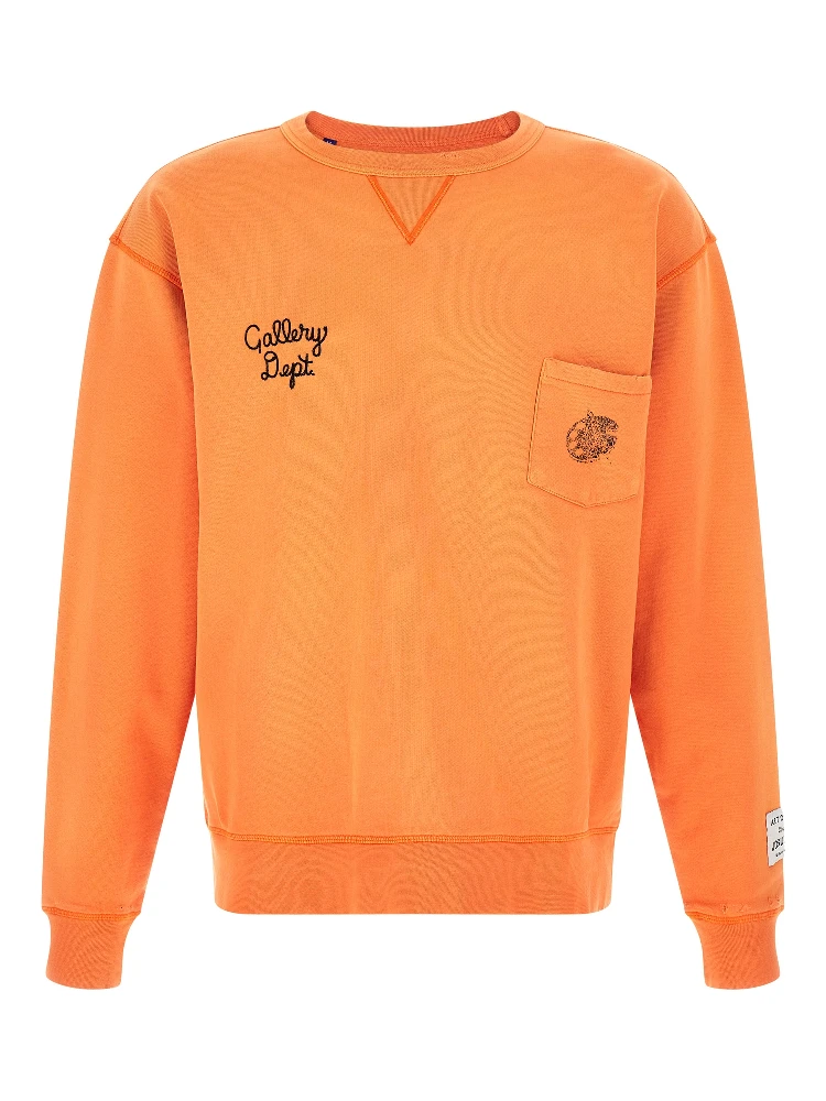 Orange Cotton Sweatshirt