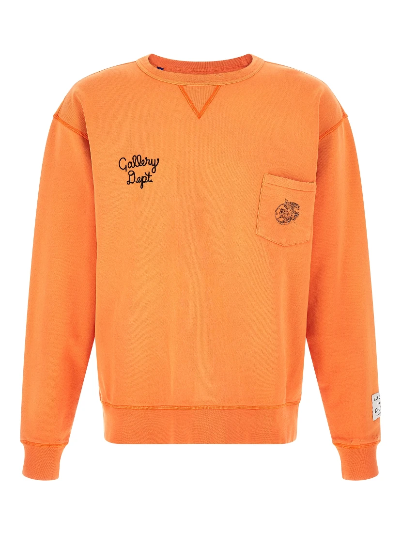 Orange Cotton Sweatshirt