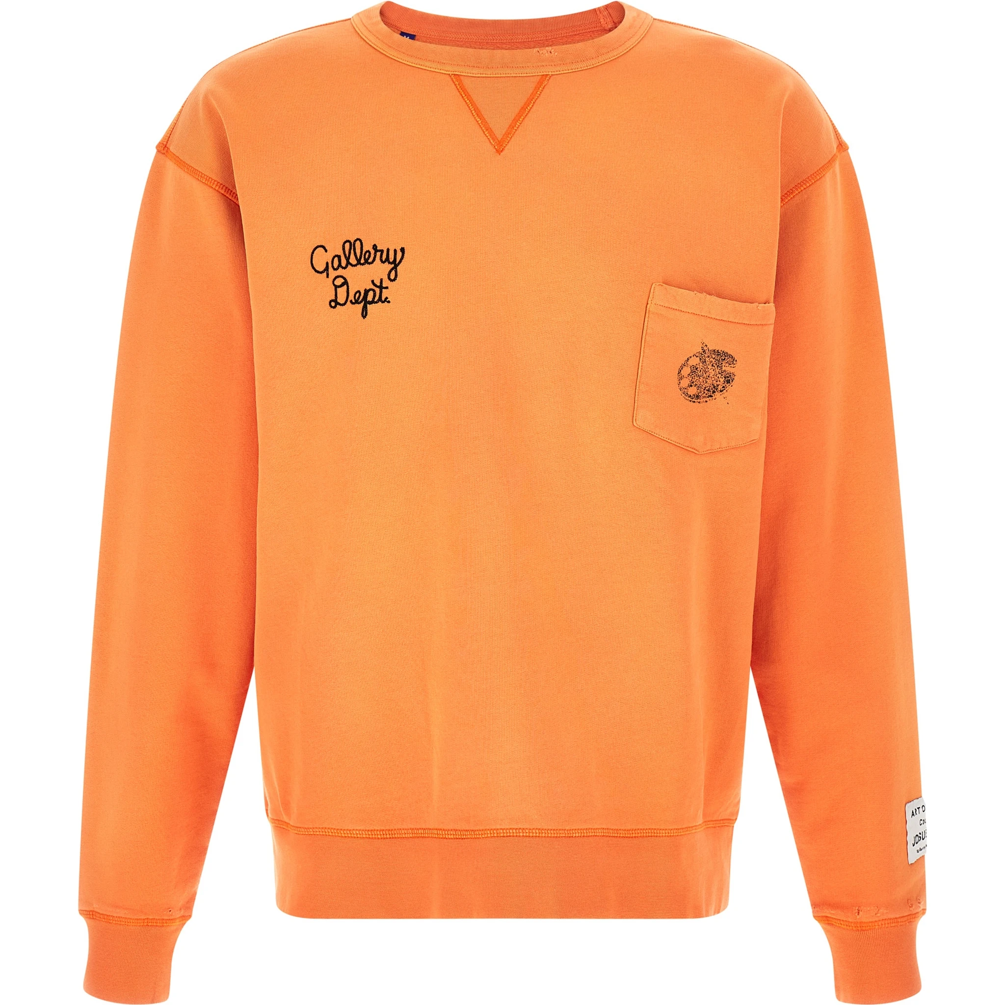 Orange Cotton Sweatshirt