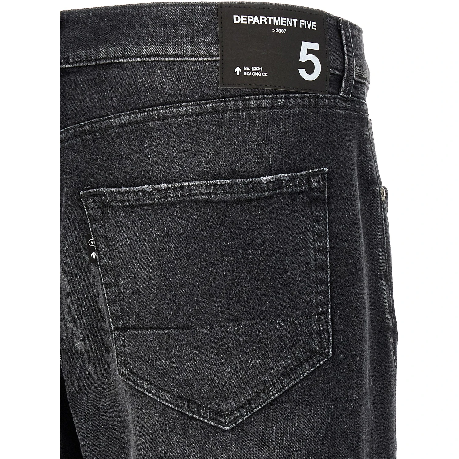 Black Cotton Cropped Jeans