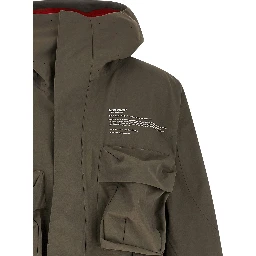 Gray Nylon Parka