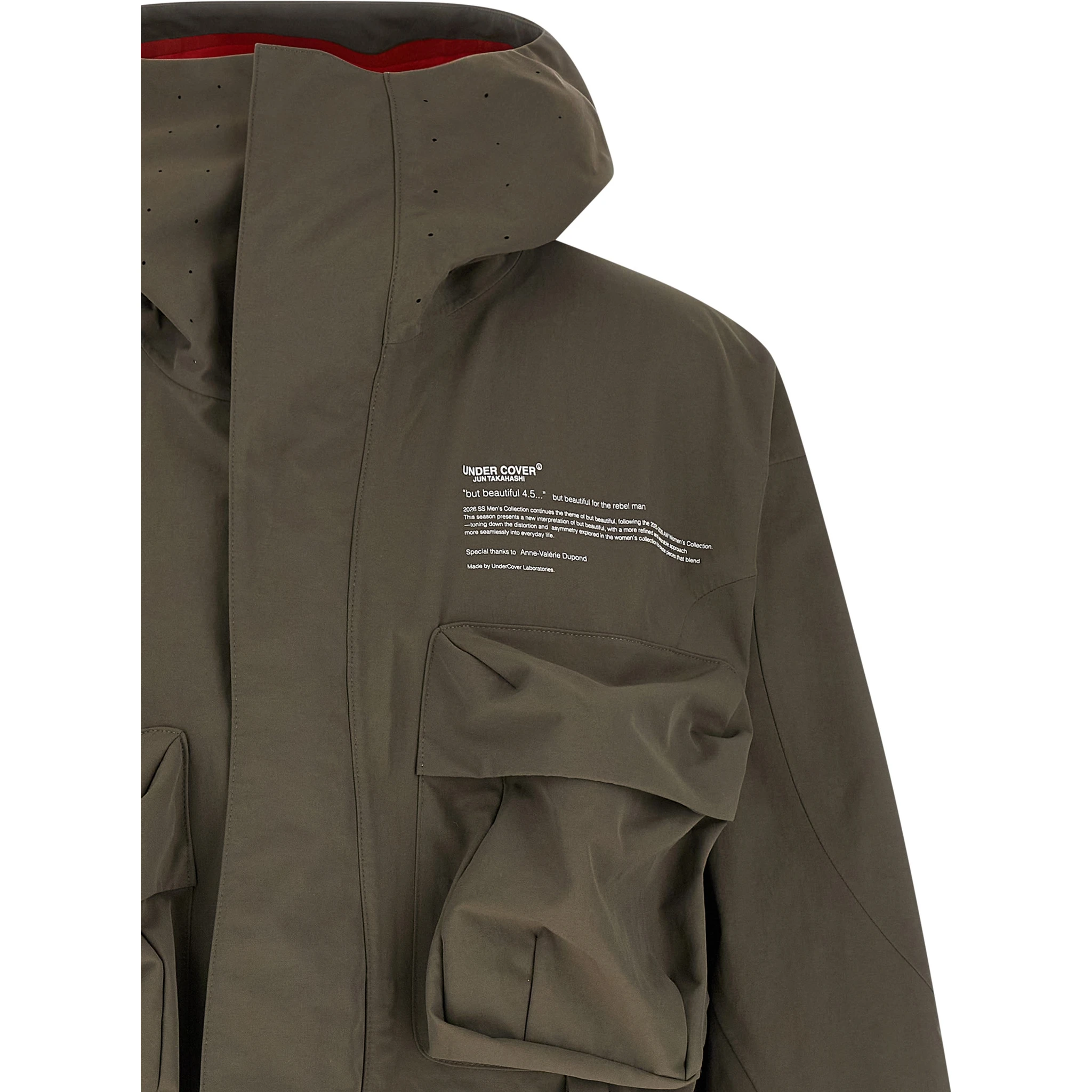 Gray Nylon Parka