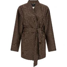 Brown Polyamide Blazer