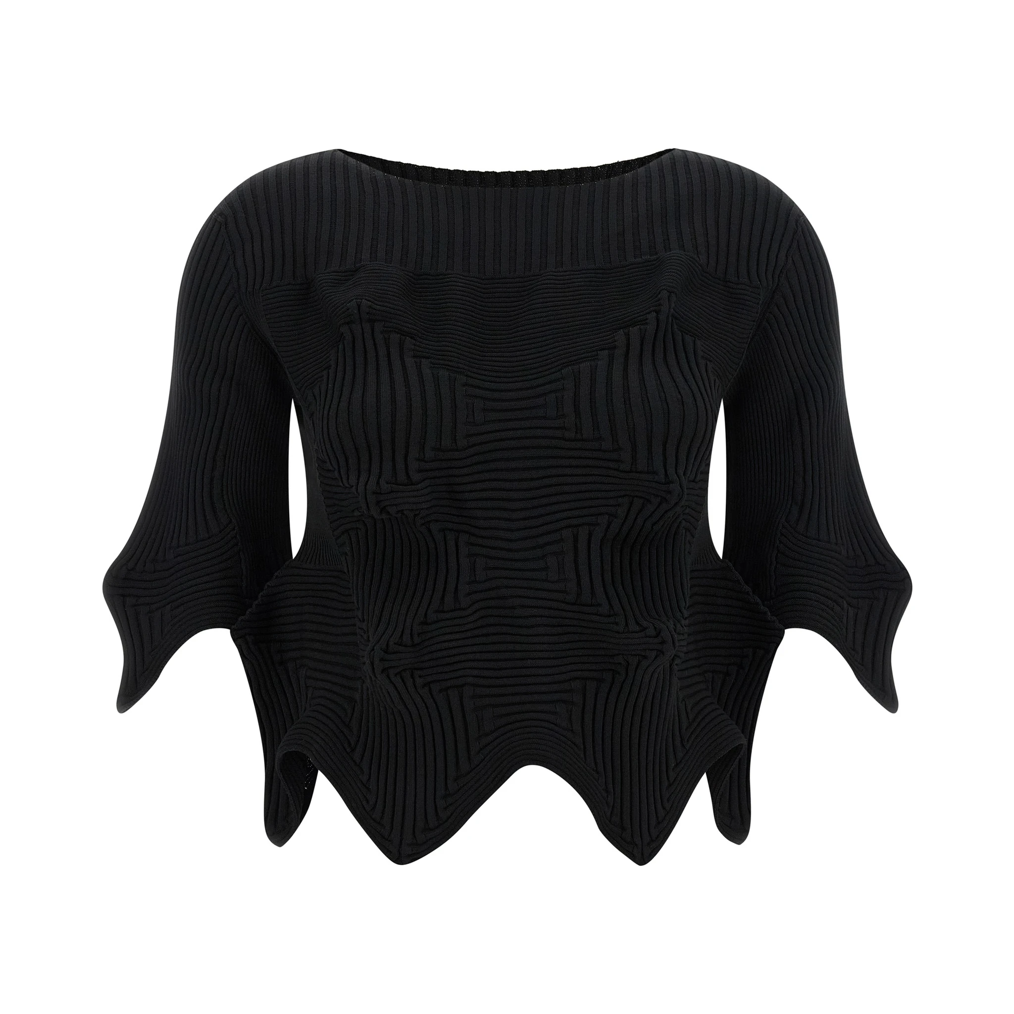 Black Polyester Blouse