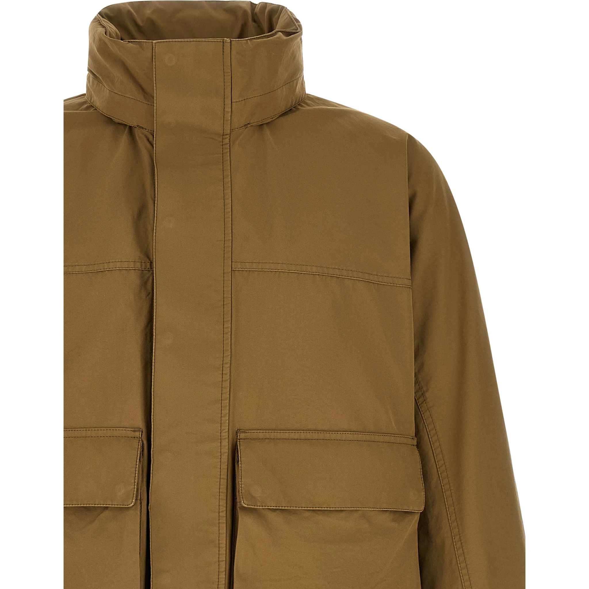 Bicolor Cotton Parka