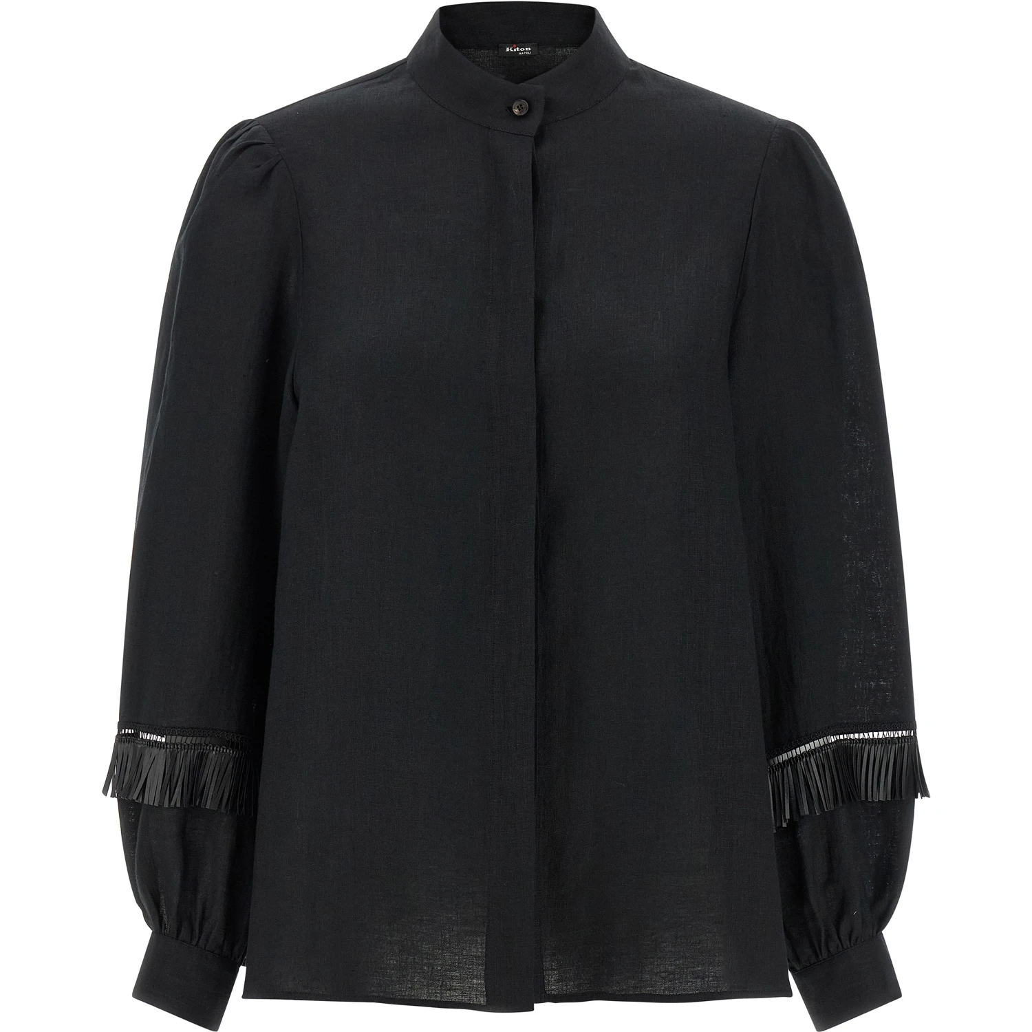 Black Linen Blouse