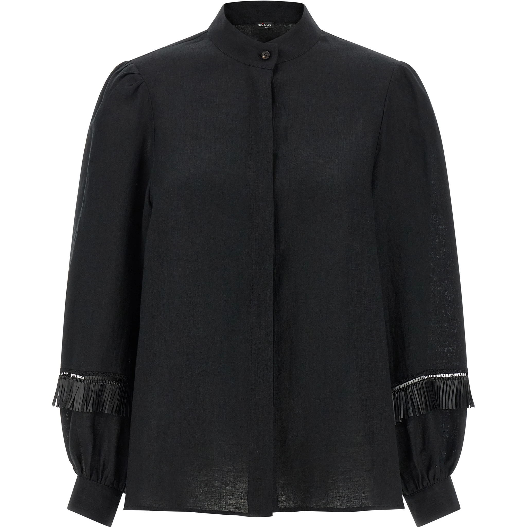 Black Linen Blouse