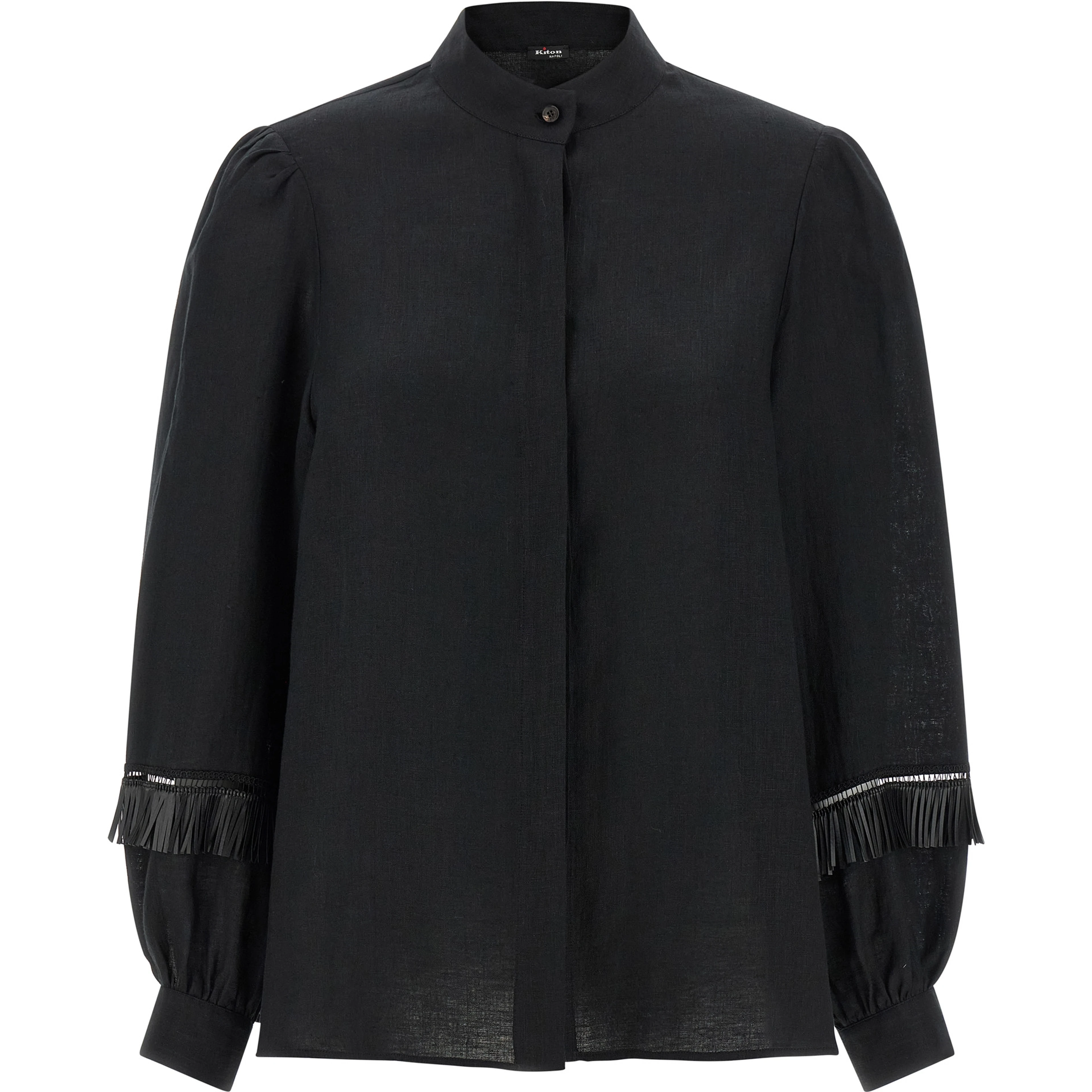 Black Linen Blouse