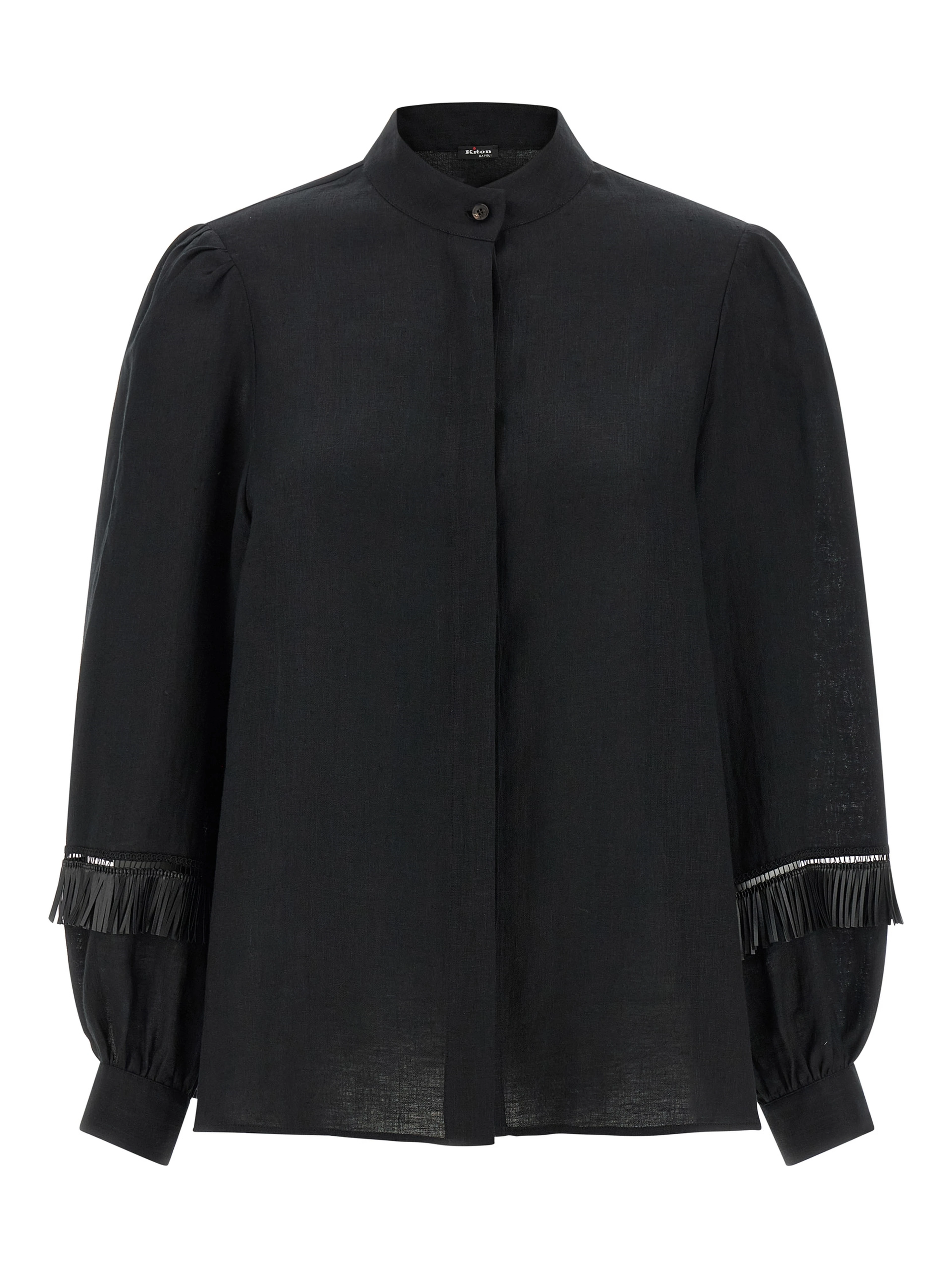 Black Linen Blouse