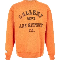 Orange Cotton Sweatshirt