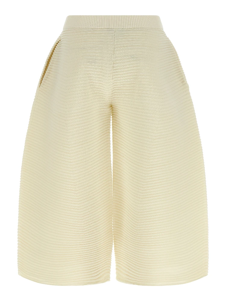 White Polyester Cropped Pants alternative