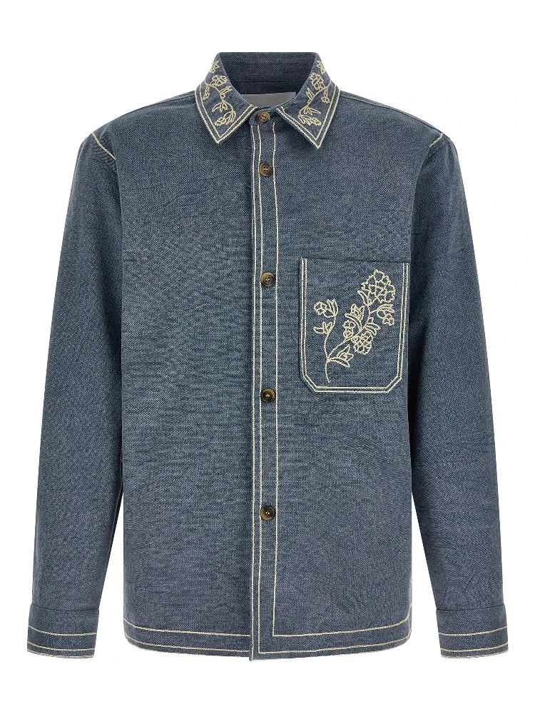 Blue Cotton Blouse