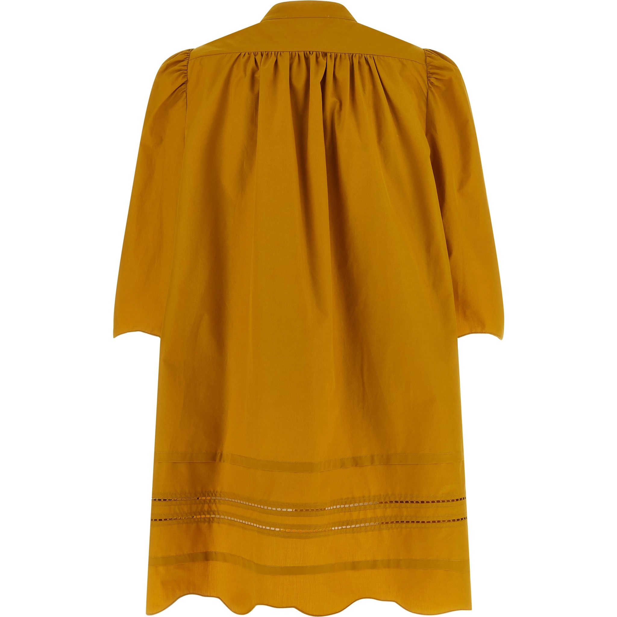 Bicolor Cotton Short Dress