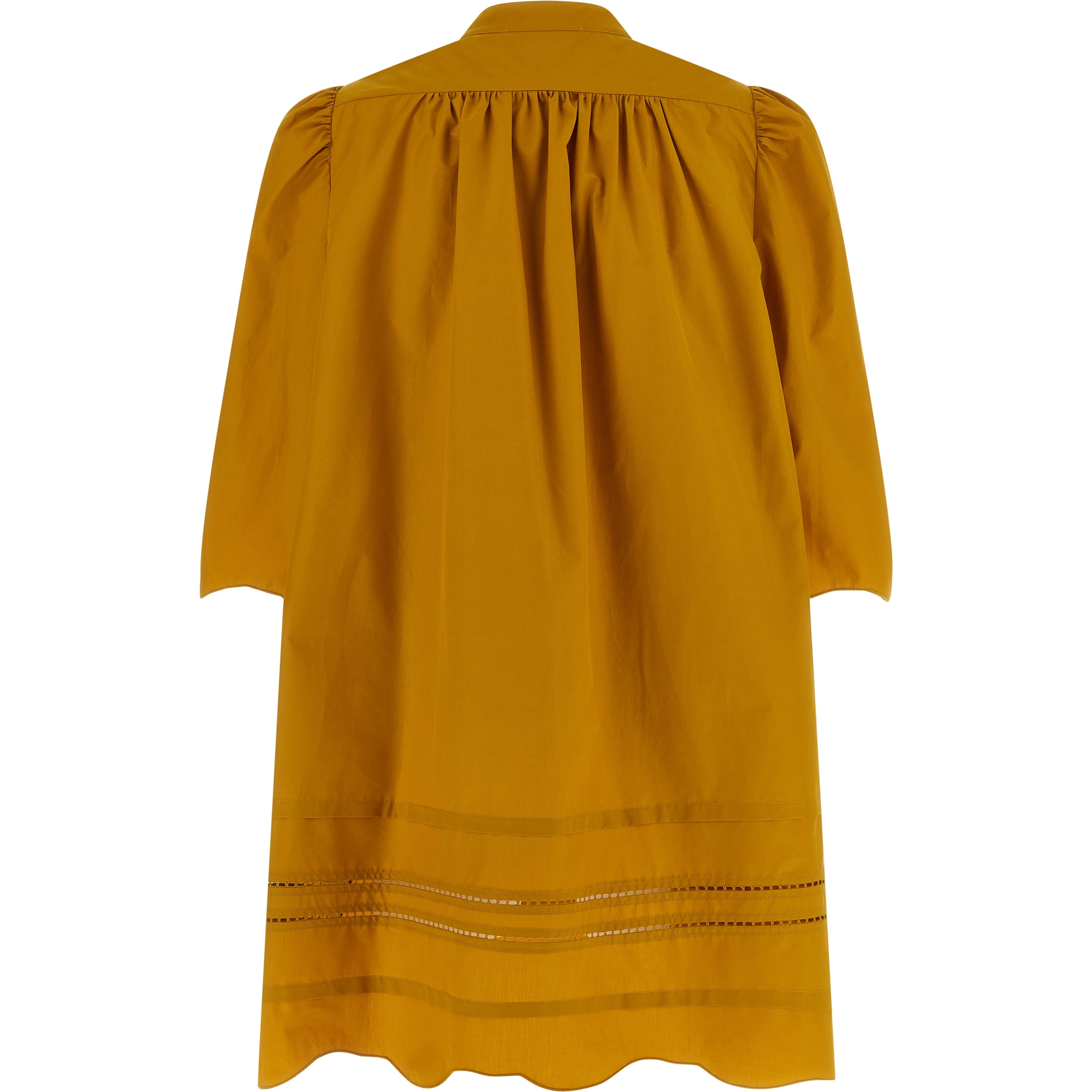 Bicolor Cotton Short Dress