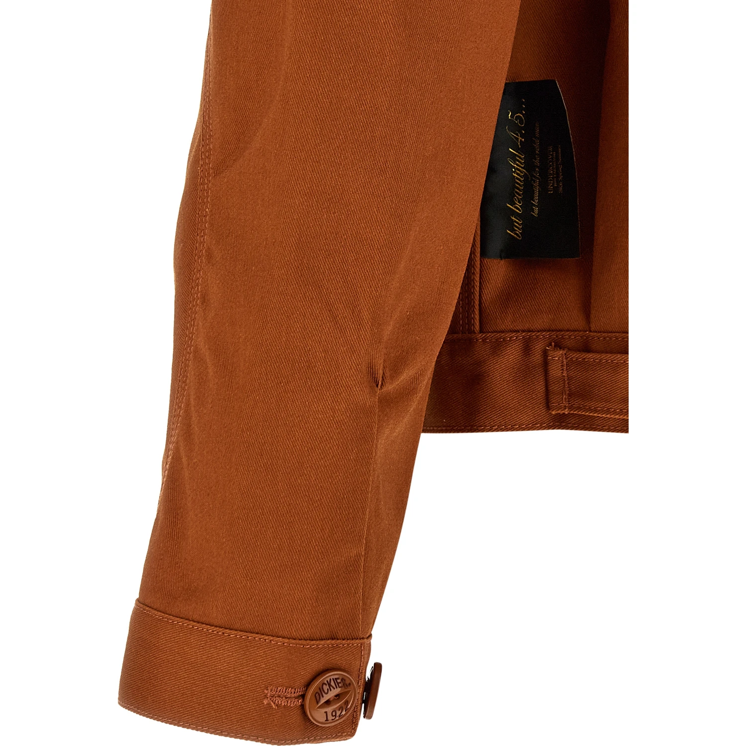 Brown Polyester Shell Jacket