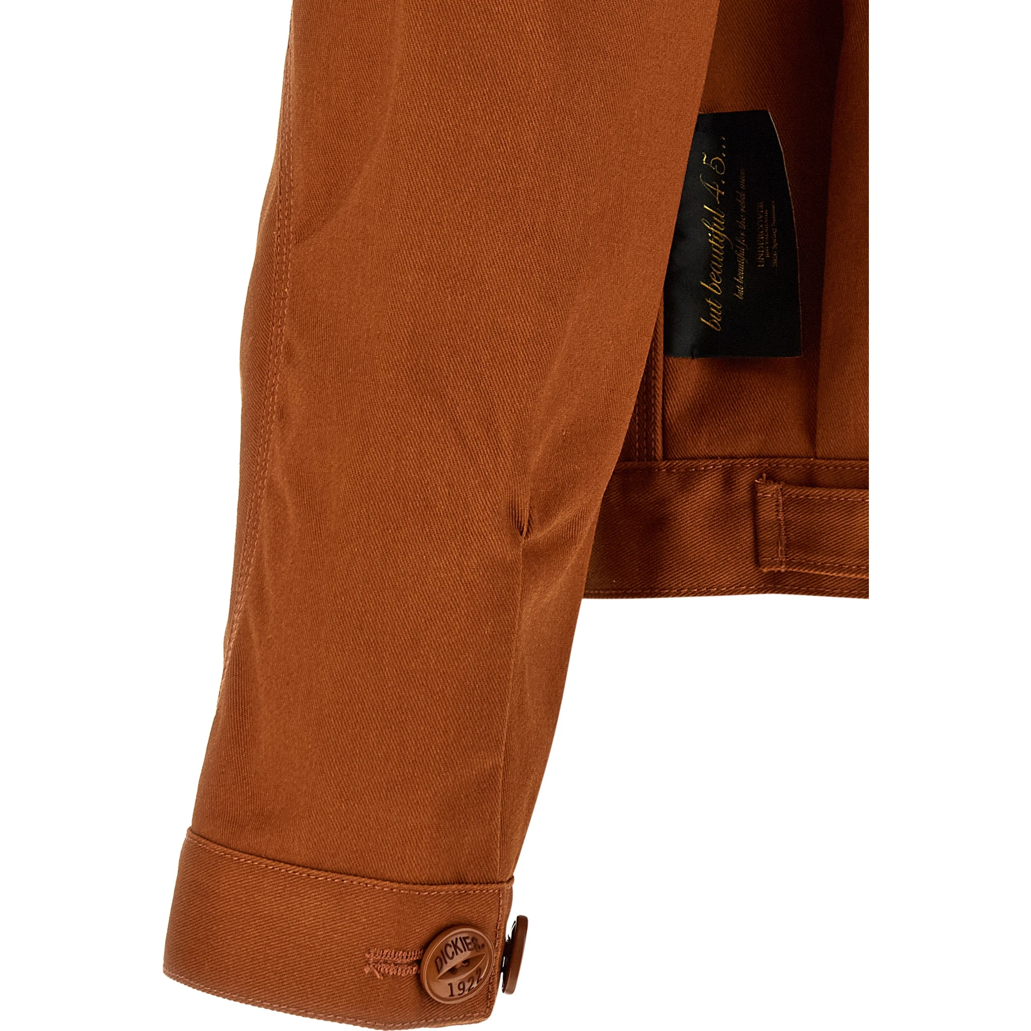 Brown Polyester Shell Jacket