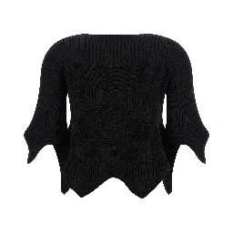 Black Polyester Blouse