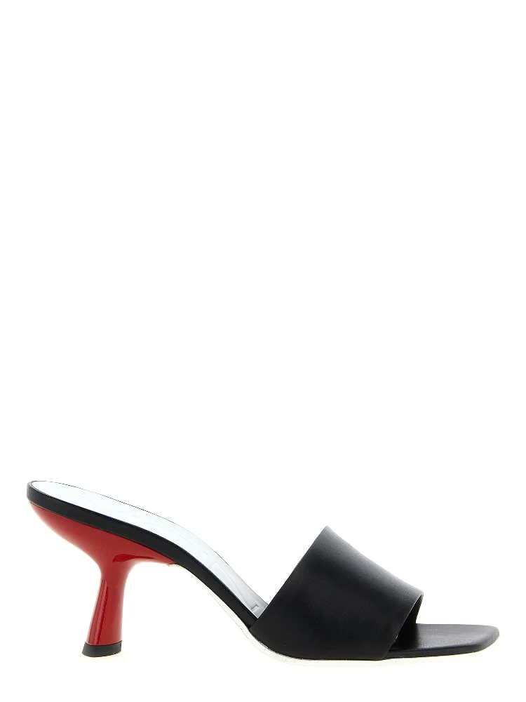 Black Calfskin Mules