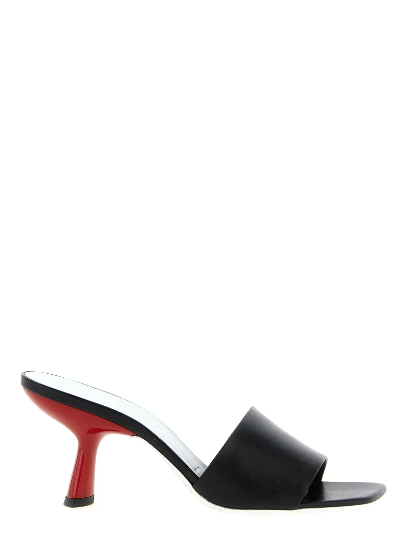 Black Calfskin Mules