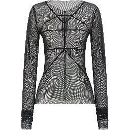 Black Nylon Cardigan
