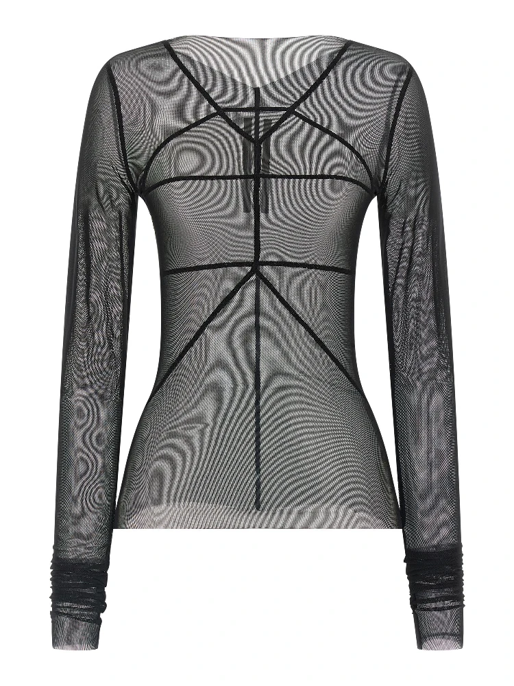 Black Nylon Cardigan