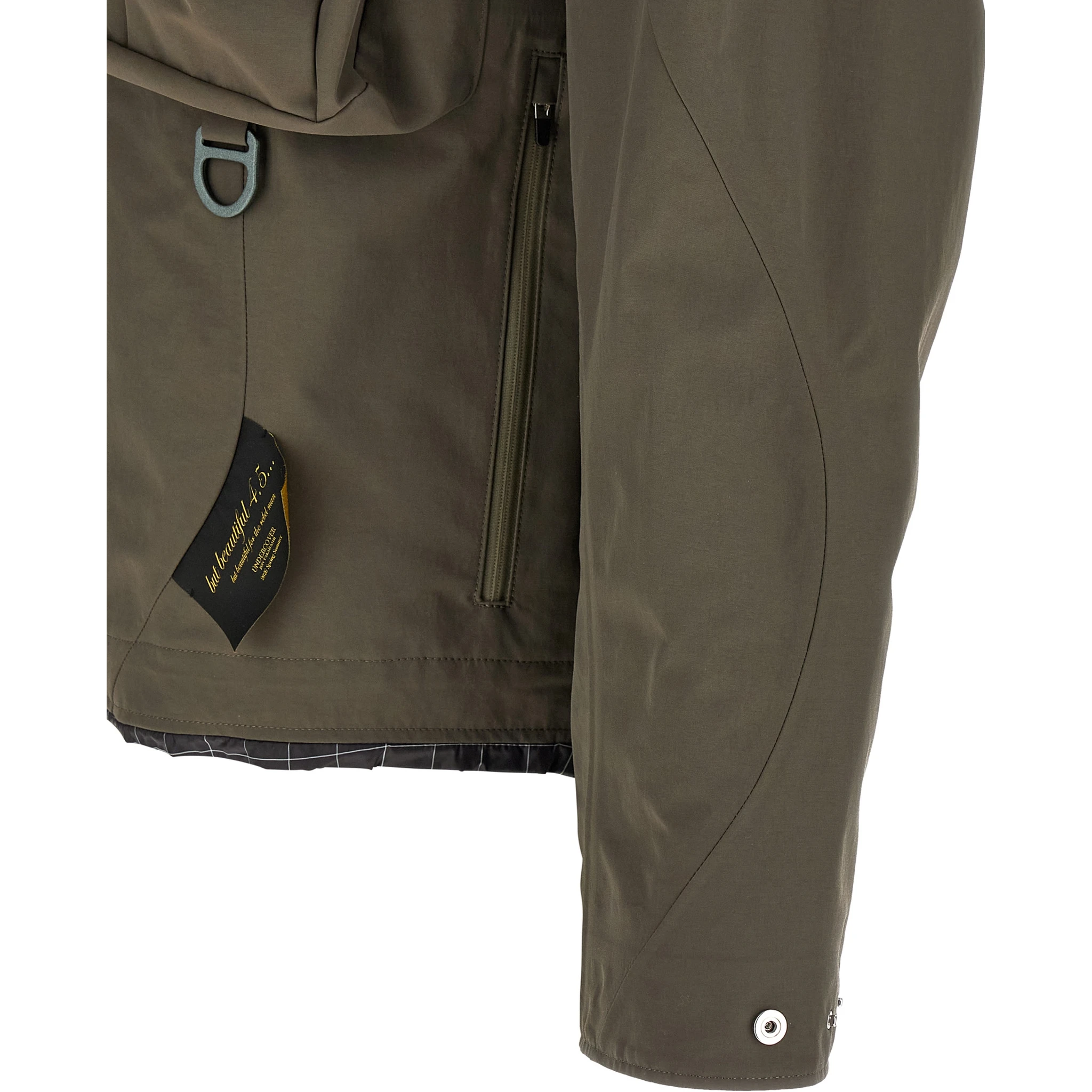 Gray Nylon Parka