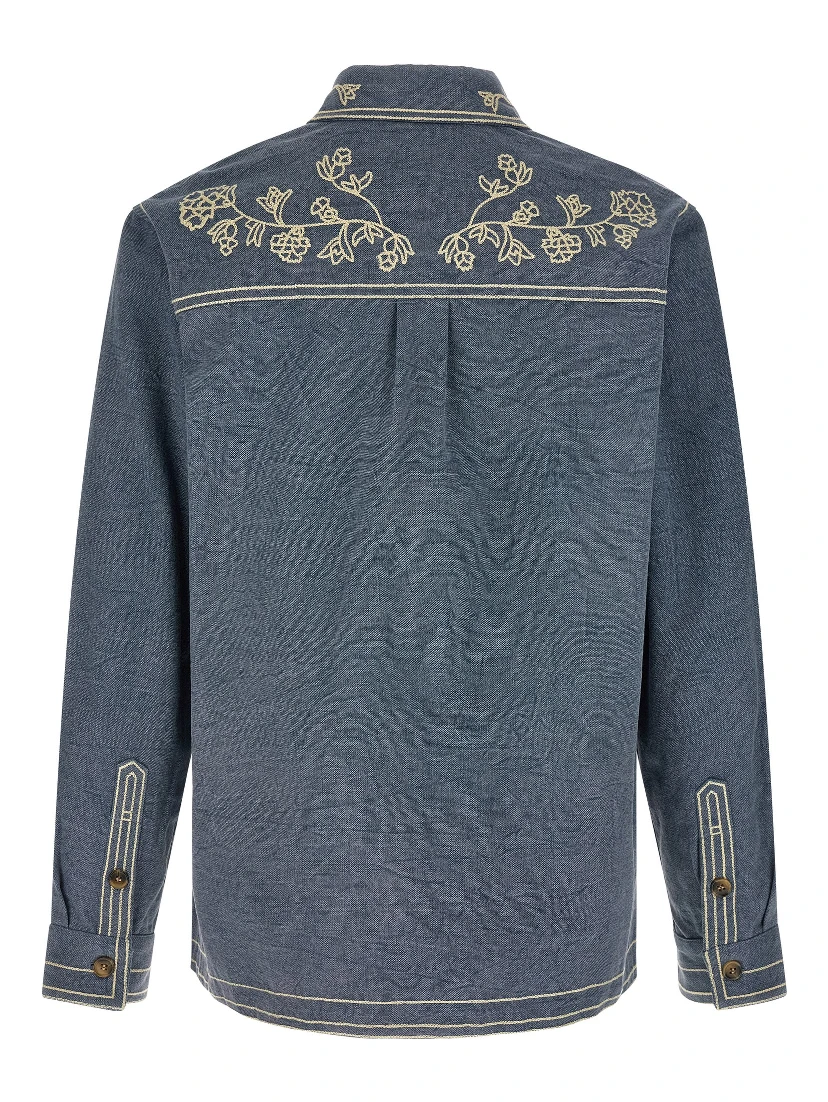 Blue Cotton Blouse