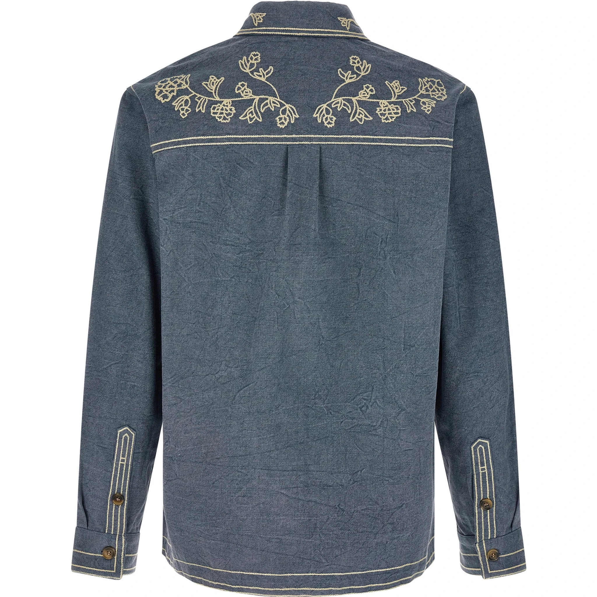 Blue Cotton Blouse