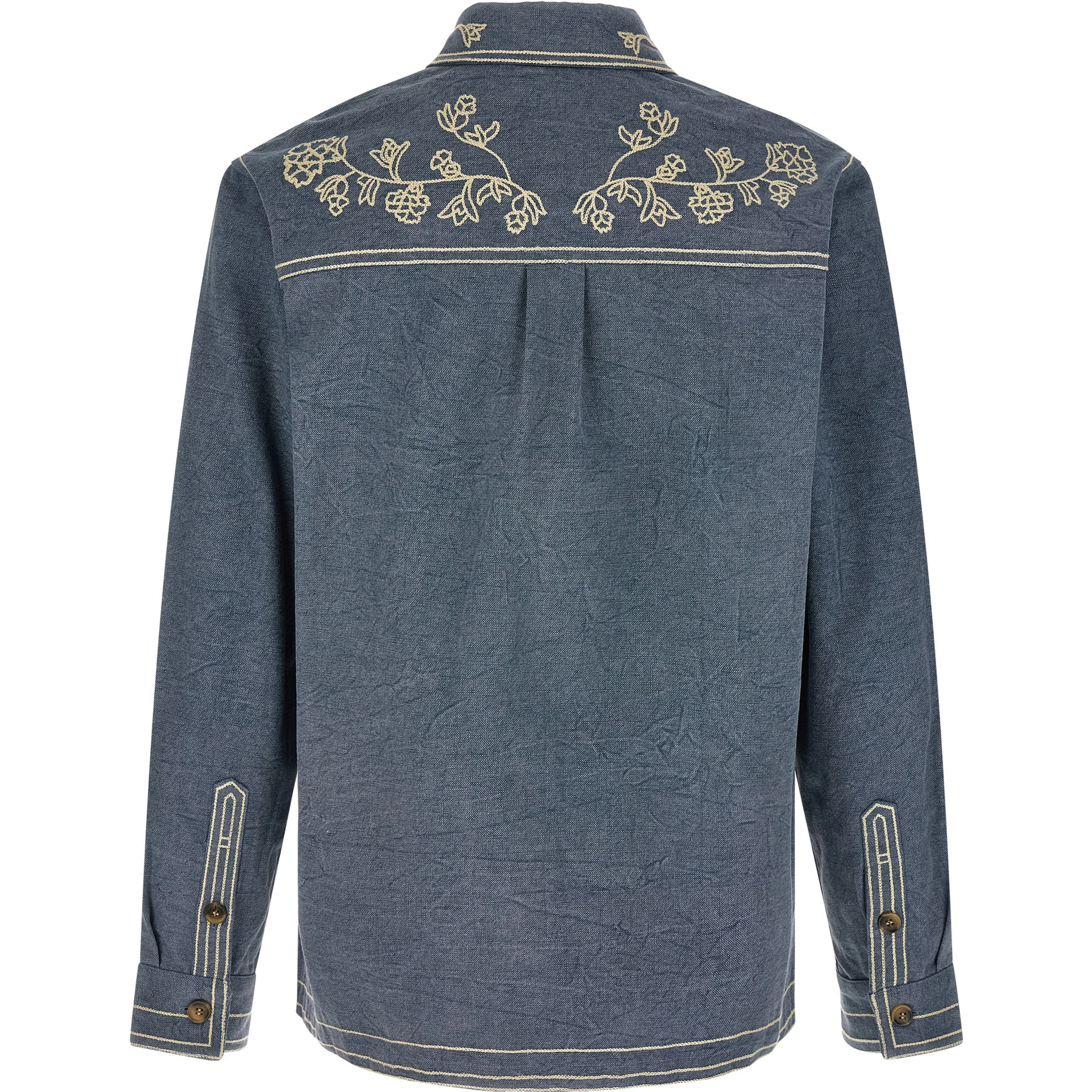 Blue Cotton Blouse