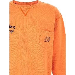 Orange Cotton Sweatshirt