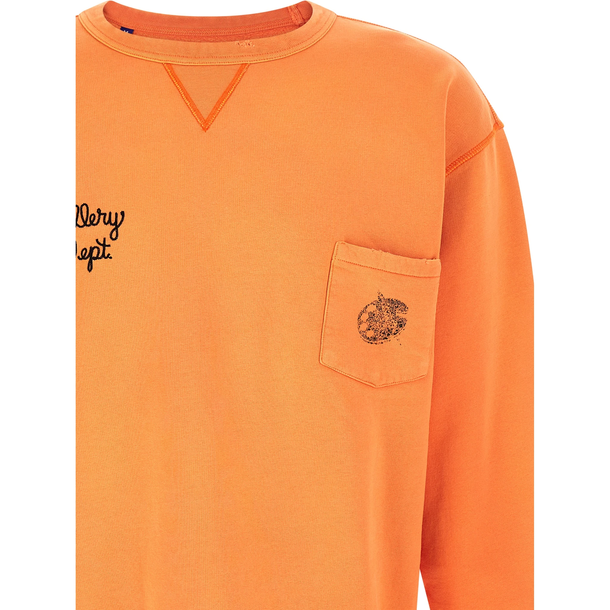 Orange Cotton Sweatshirt