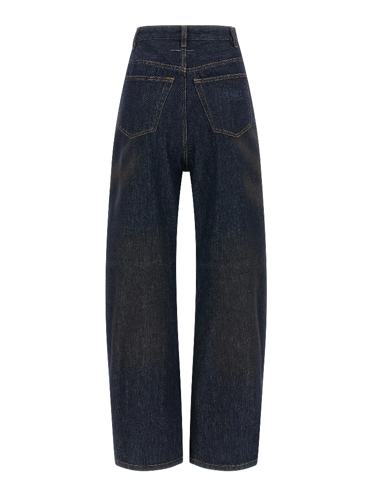 Blue Cotton High-Waisted Jean alternative