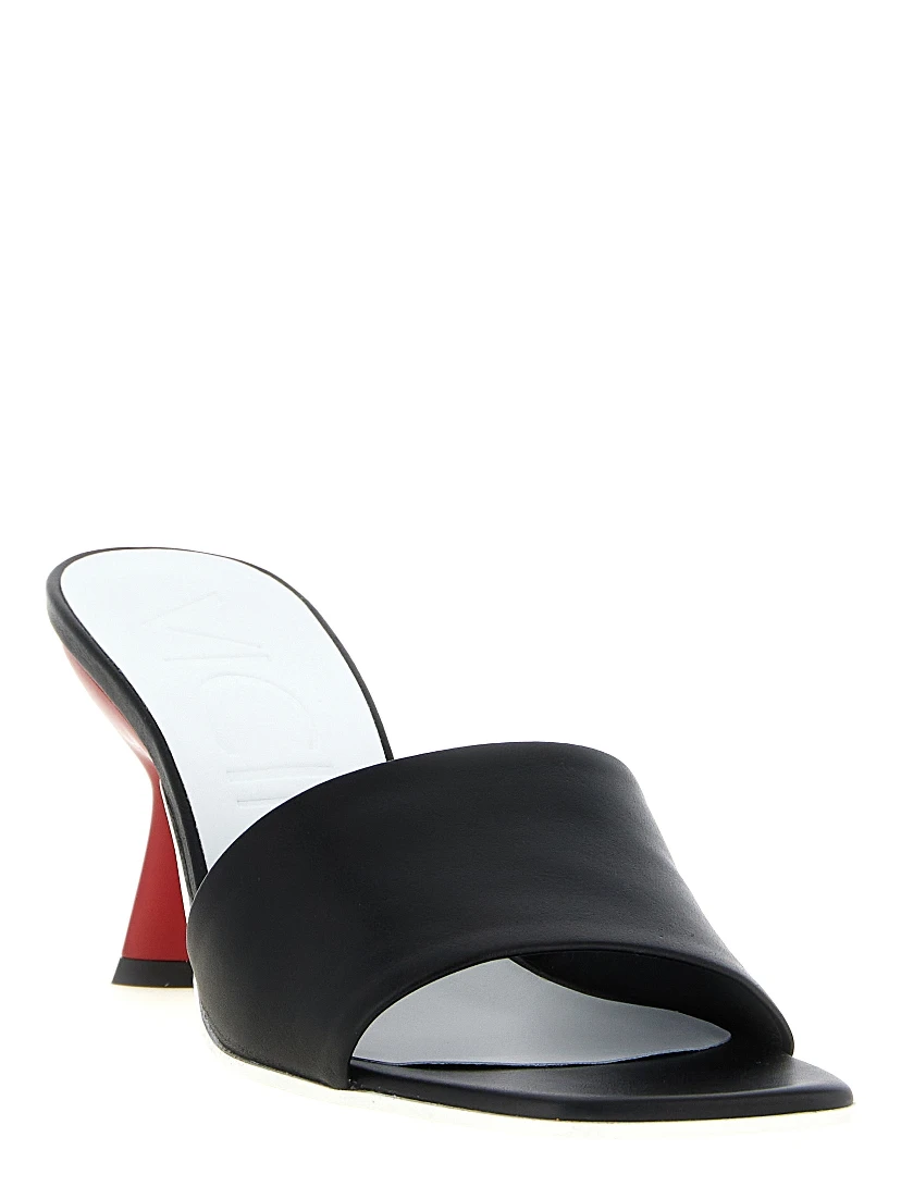 Black Calfskin Mules