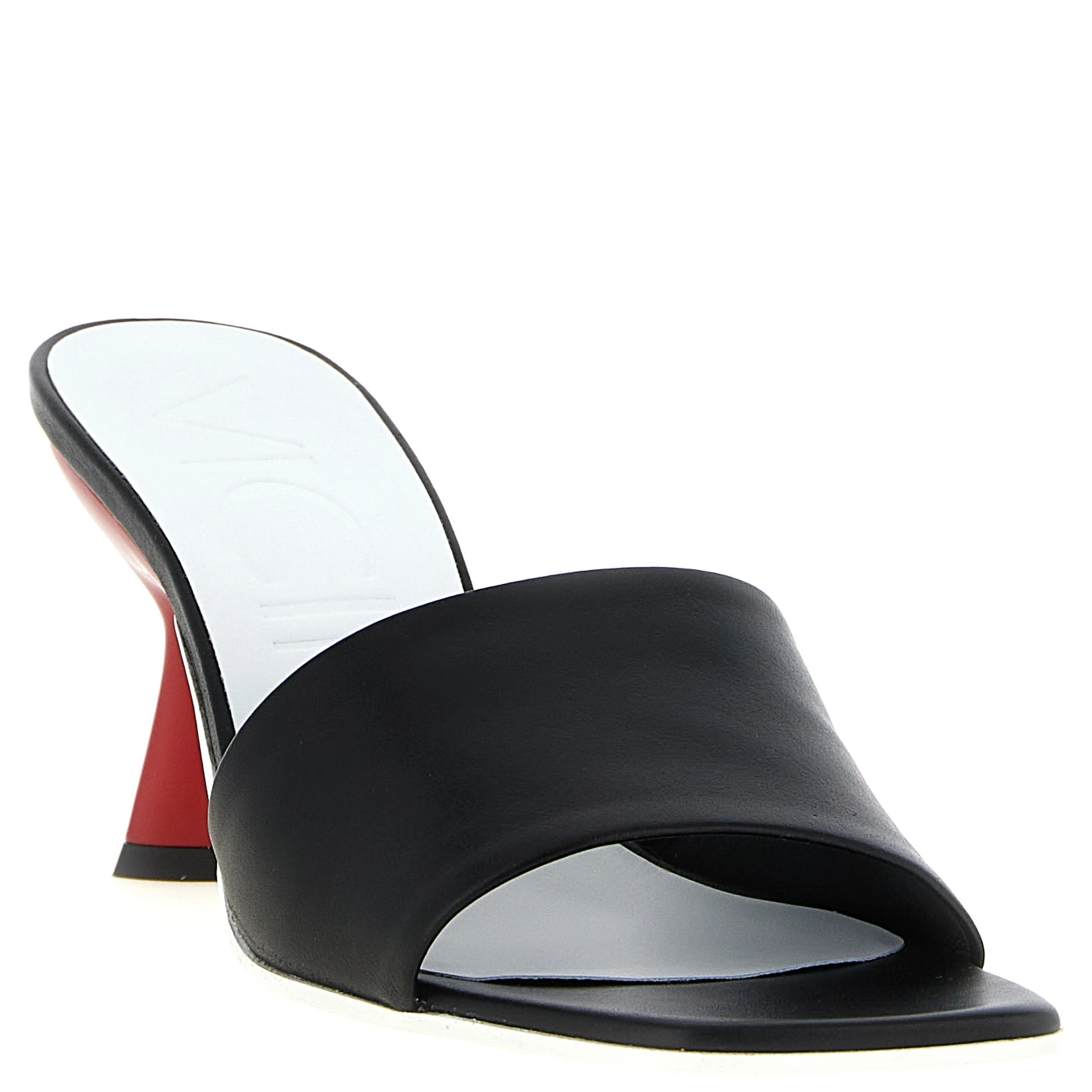 Black Calfskin Mules