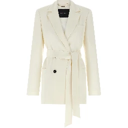 White Silk Blazer