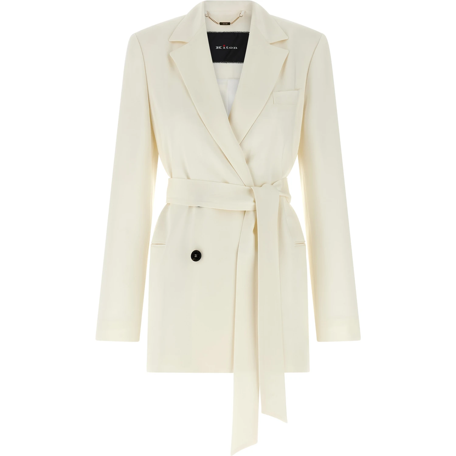 White Silk Blazer