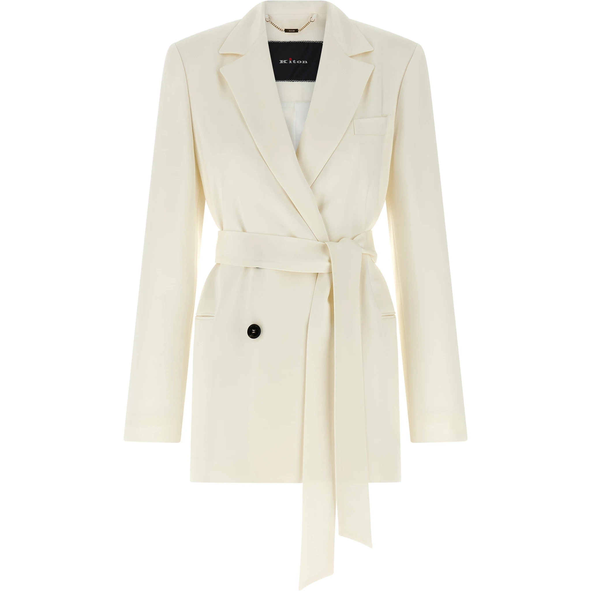 White Silk Blazer