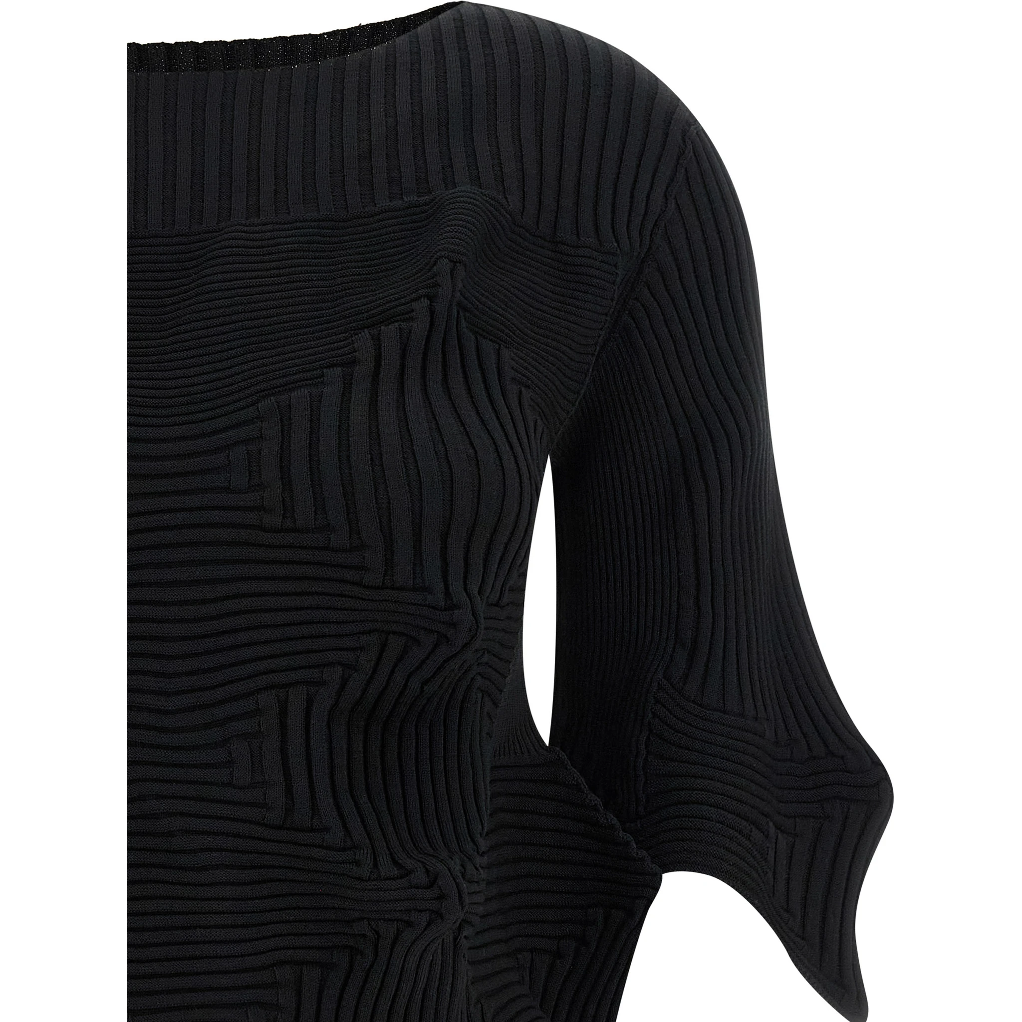 Black Polyester Blouse