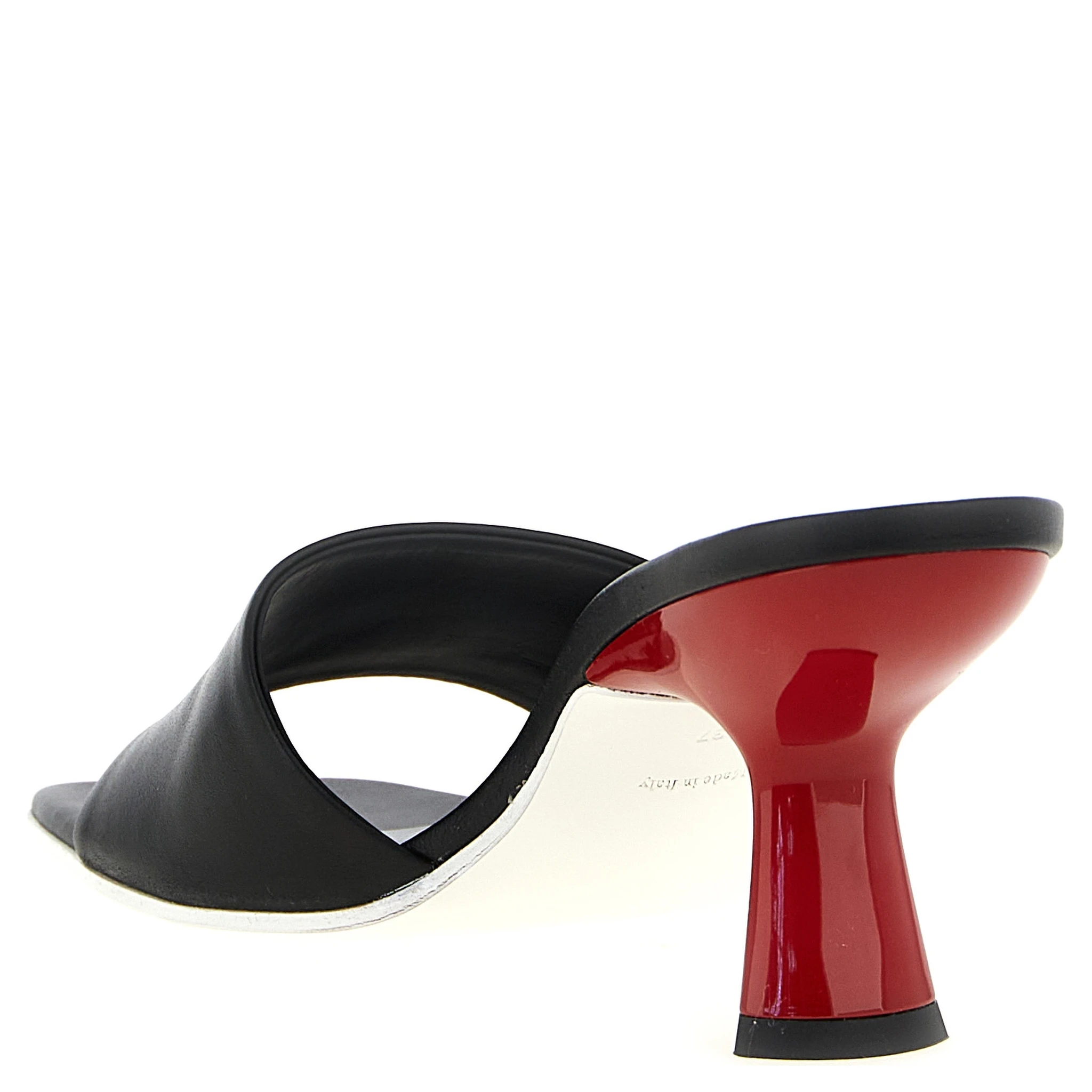 Black Calfskin Mules
