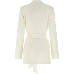 White Silk Blazer