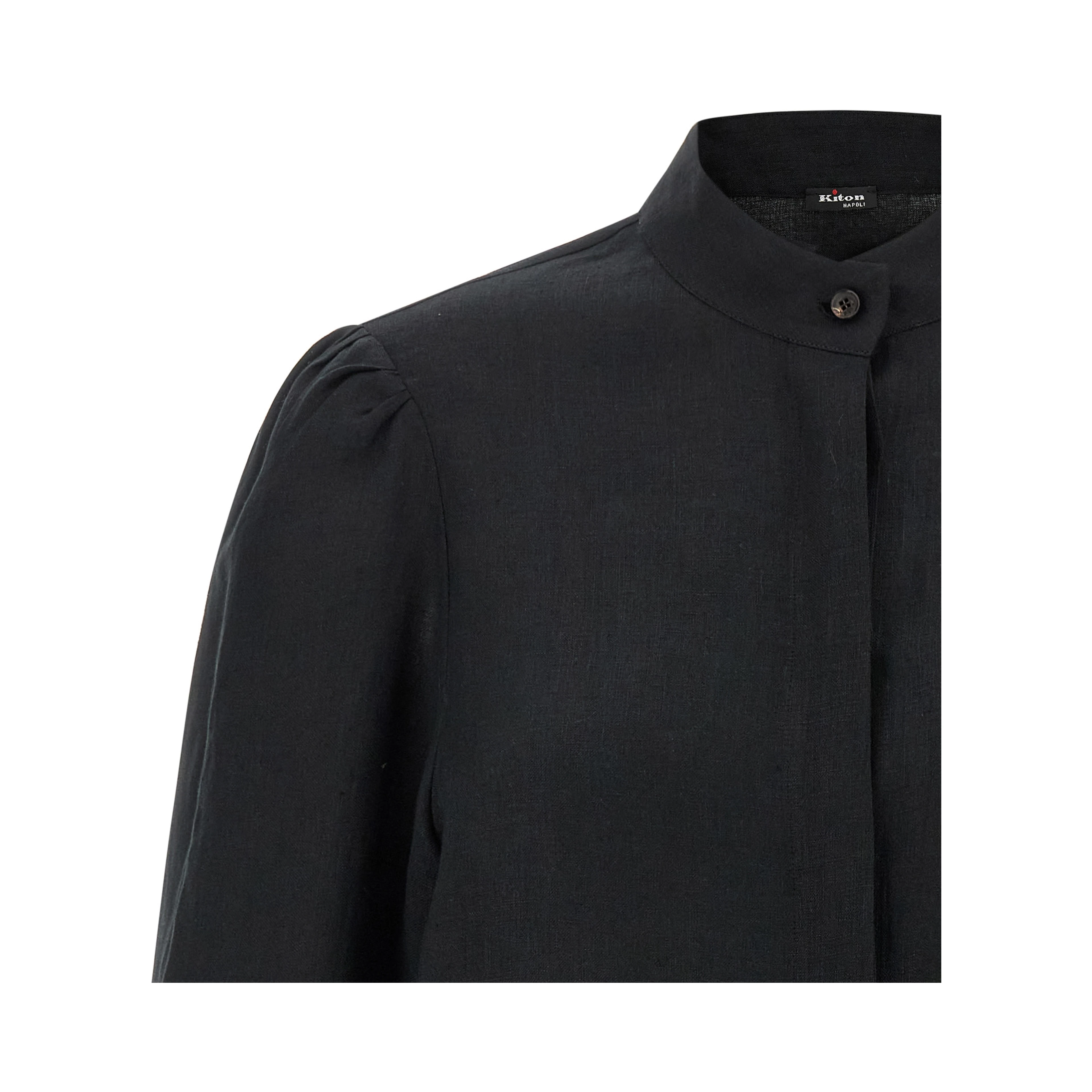 Black Linen Blouse