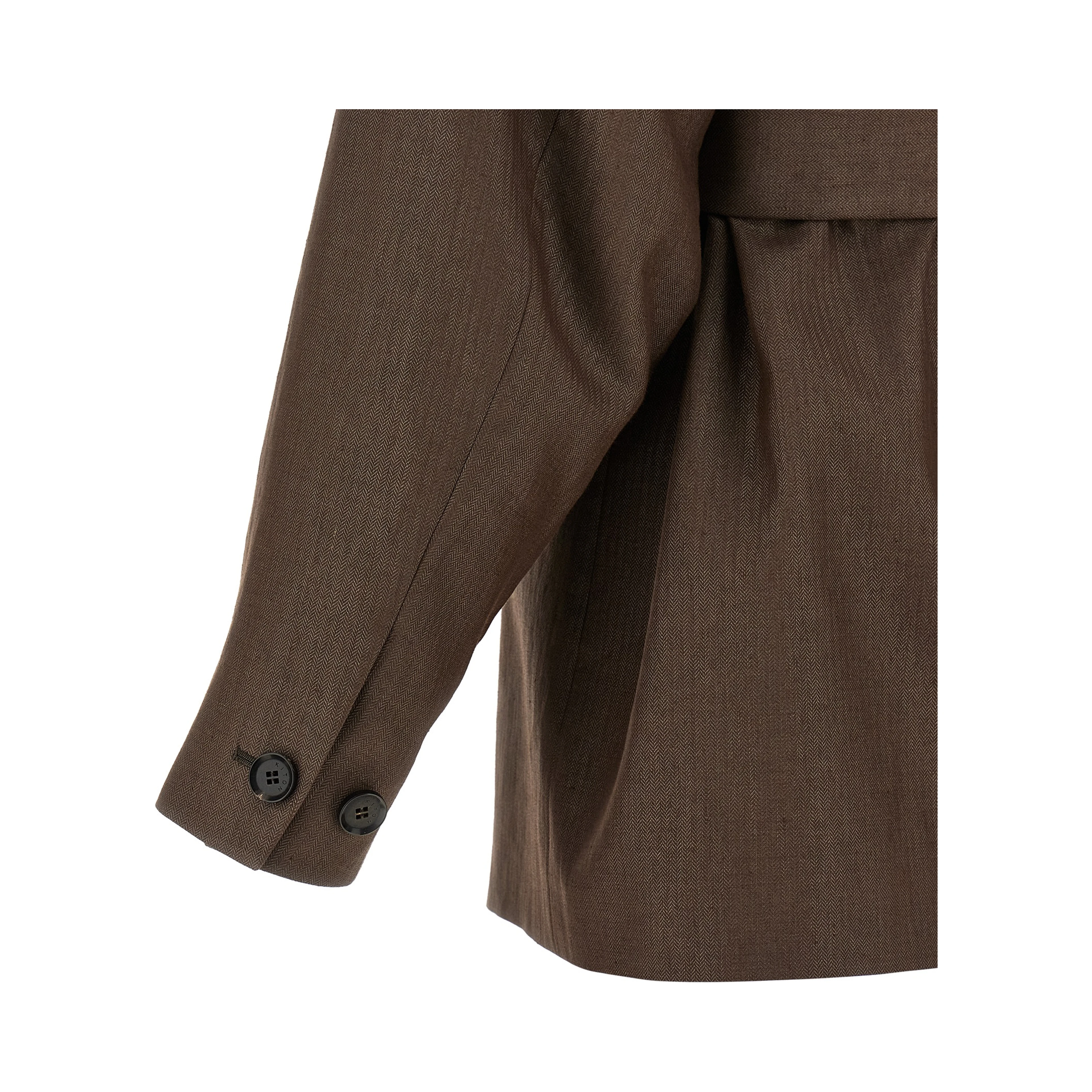 Brown Polyamide Blazer